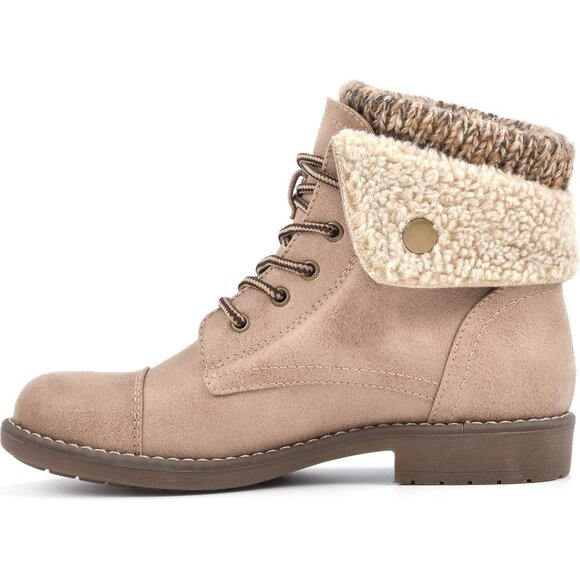 CLIFFS BY WHITE MOUNTAIN Ankle Boot Women's Size (6X11) Cream 100% Textile Duena - Picture 3 of 6